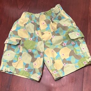 Peek shorts  blue with lemons and limes and little flowers and side pockets